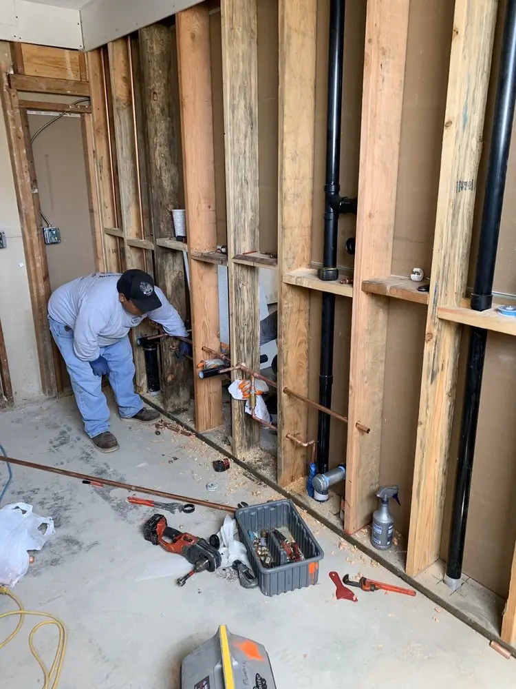 Commercial rough-in plumbing for Gas Line Repair in Shanersville